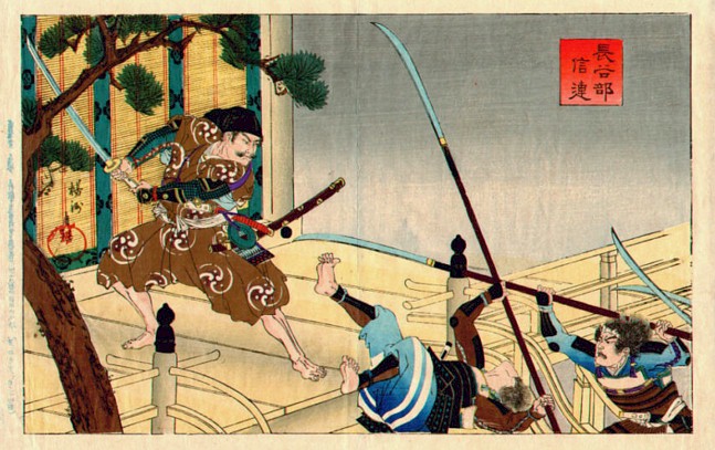 647x407 Japanese Warriors - Famous Samurai Painting
