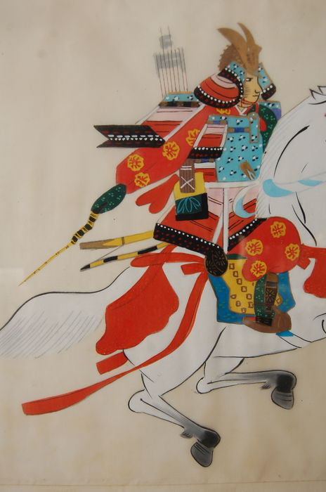 464x700 Famous Samurai Warrior Silk Painting - Famous Samurai Painting