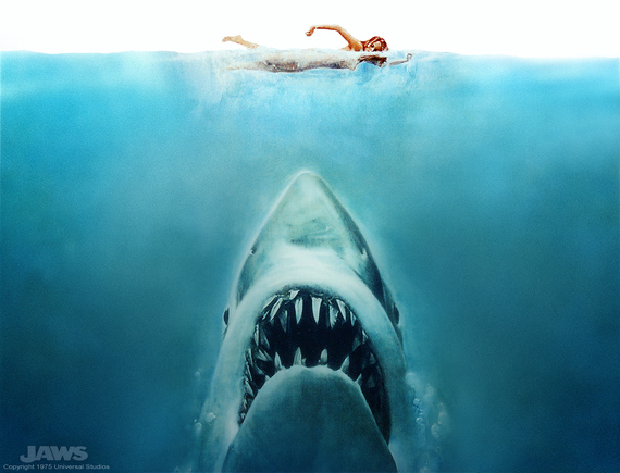 570x435 The Man Who Drew Jaws Huffpost - Famous Shark Painting