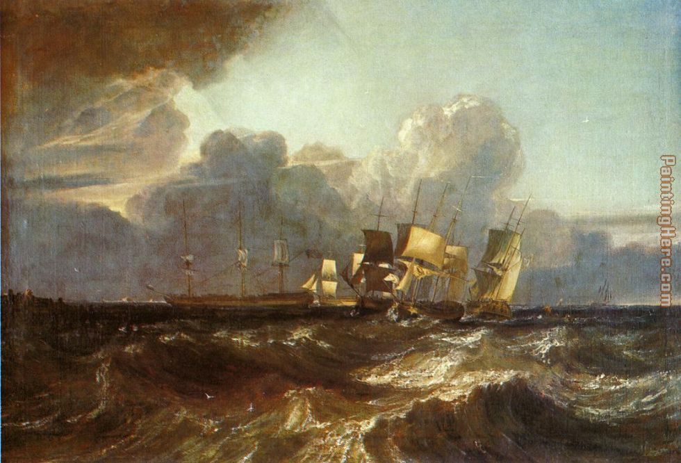 980x666 Joseph Mallord William Turner Ships Bearing Up For Anchorage - Famous Ship Painting