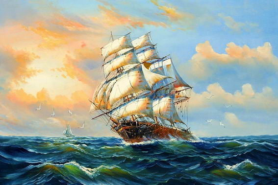 Famous Ship Painting At PaintingValley.com | Explore Collection Of ...