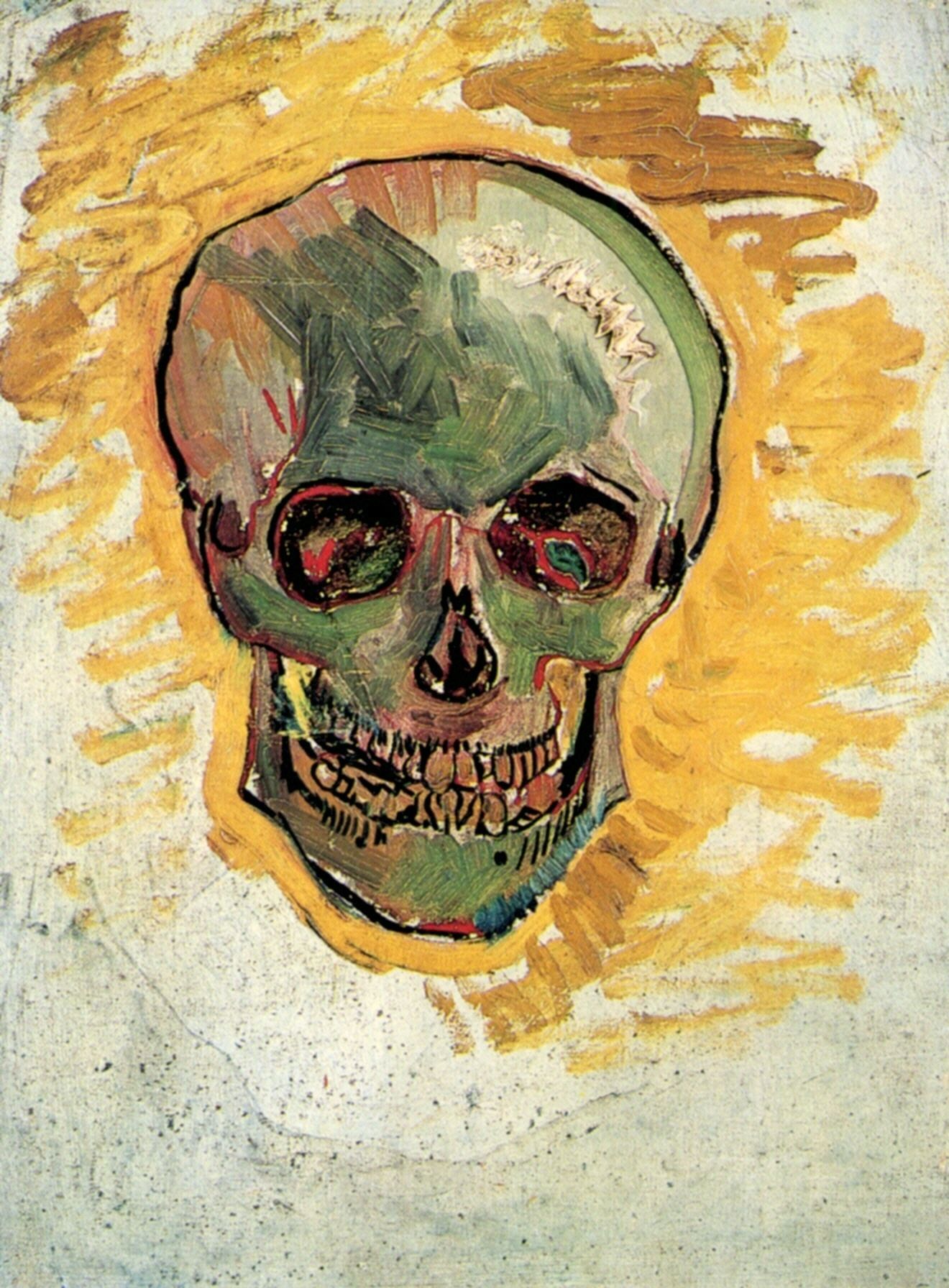 1320x1792 Skull By @artistvangogh - Famous Skull Painting