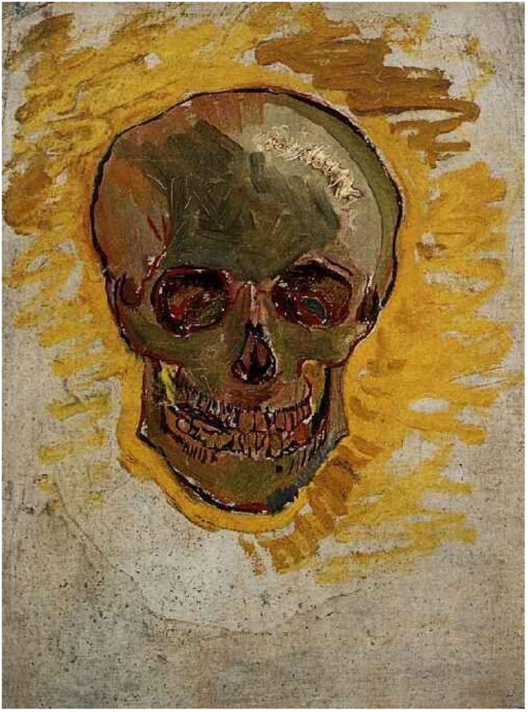 750x1011 Skull By Vincent Van Gogh - Famous Skull Painting