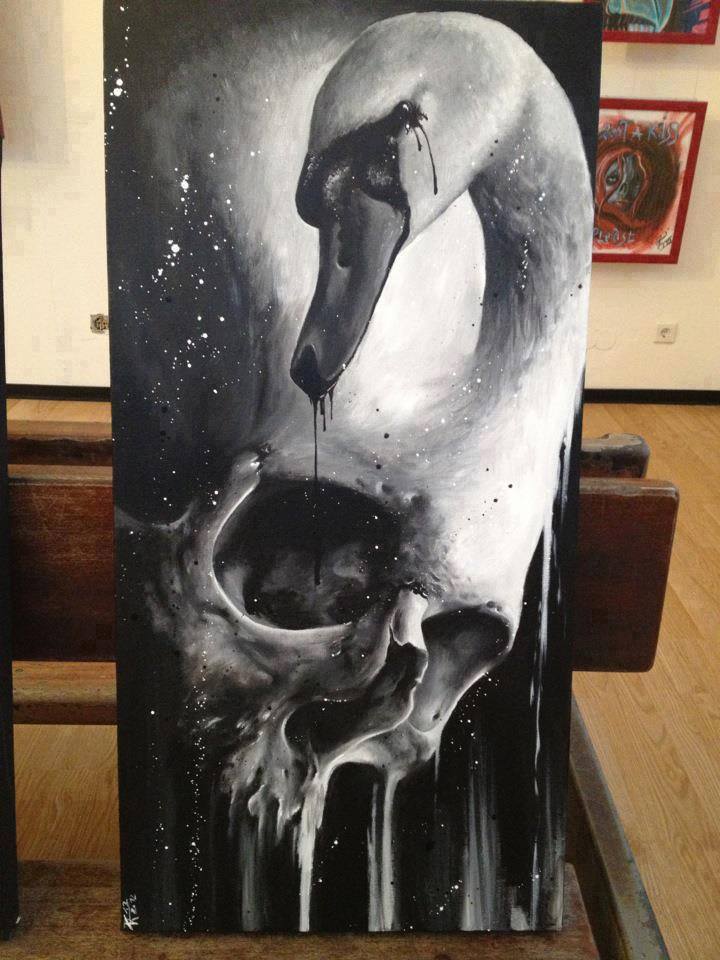 720x960 Skull Painting By Florian Karg - Famous Skull Painting