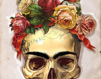 404x316 Skulls Of Famous Artists On Behance - Famous Skull Painting
