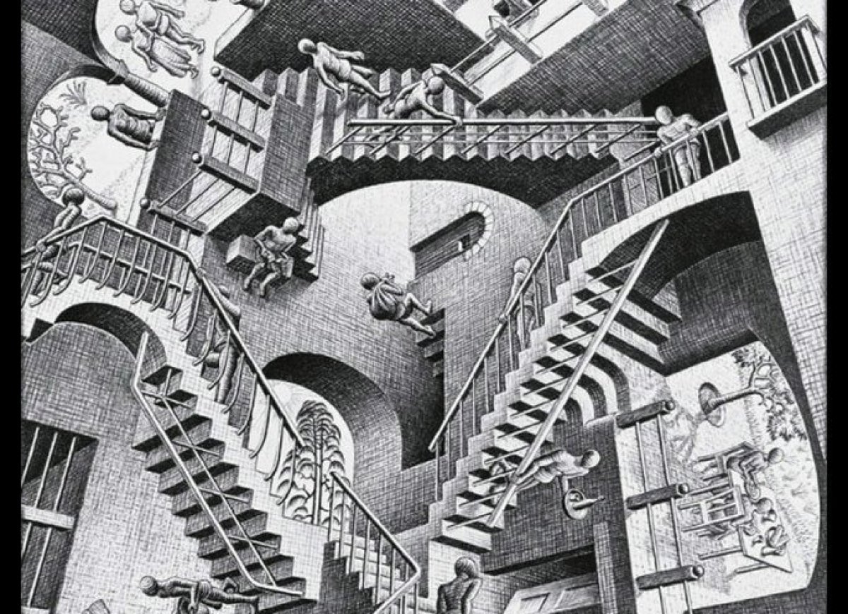 1200x870 Mc Escher Exhibition Pays Tribute To Dutch Master Of Illusion - Famous Staircase Painting