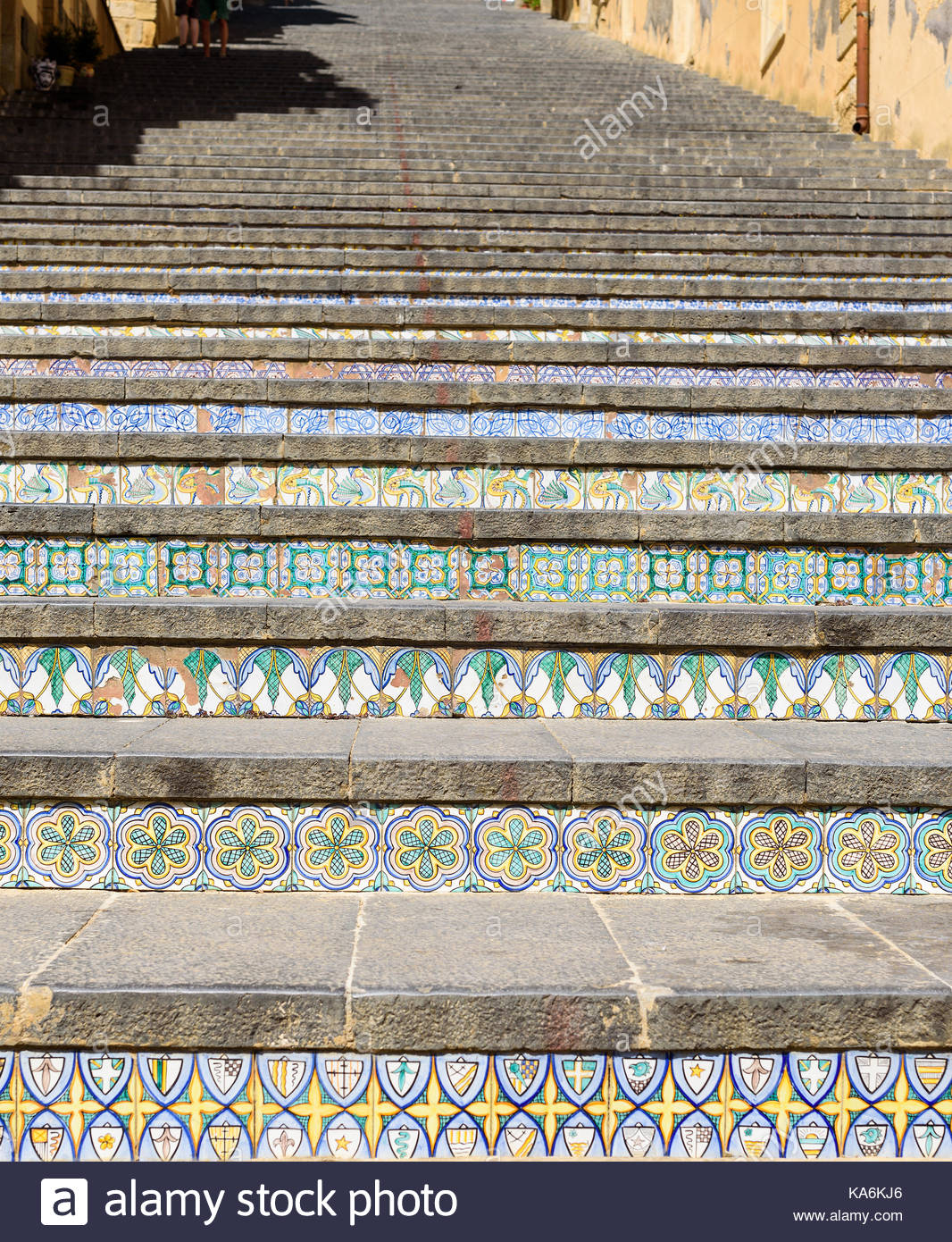 1066x1390 Famous Staircase With Painted Ceramic Tiles In Caltagirone, Sicily - Famous Staircase Painting