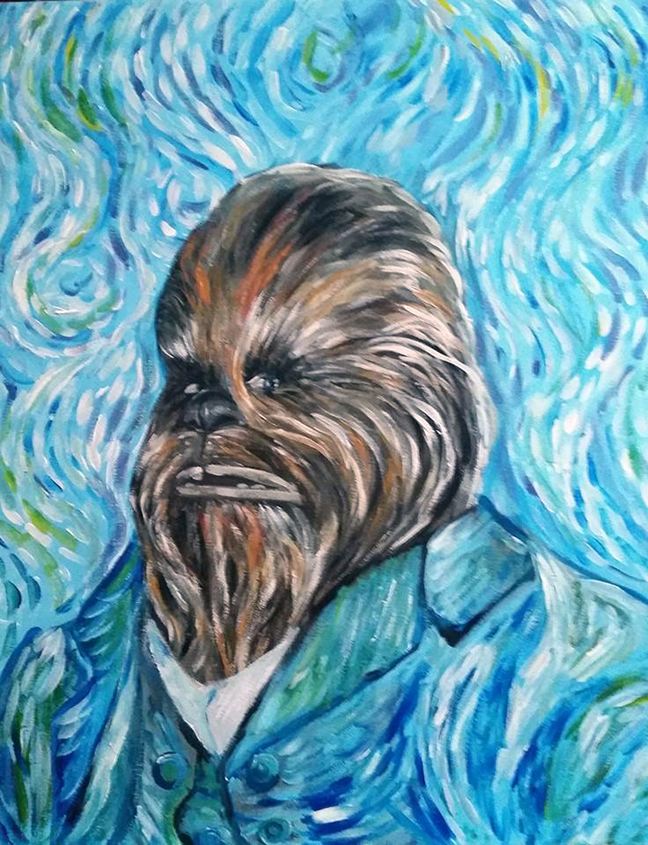 720x939 Mashup Paintings Portraying - Famous Star Painting