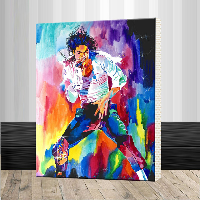 640x640 Canvas Oil Painting Famous Star Michael Jackson Home Decor By - Famous Star Painting