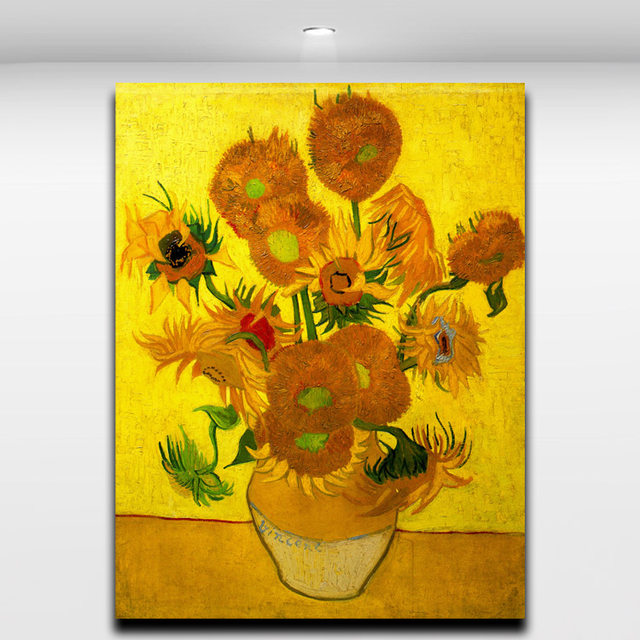 640x640 Online Shop Golden Sunflower Van Gogh Famous Works Reproduction - Famous Sunflower Painting