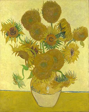 300x379 Sunflowers (Van Gogh Series) - Famous Sunflower Painting