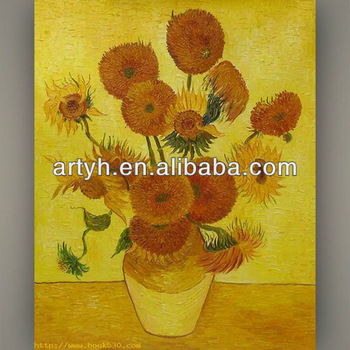 350x350 Famous Art Sunflower Pot Painting Designs By Van Gogh - Famous Sunflower Painting