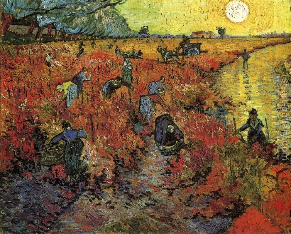 992x796 The Red Vineyard Vincent Van Gogh Reproduction 1st Art Gallery - Famous Sunrise Painting