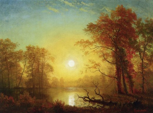 520x383 Sunrise Painting - Famous Sunrise Painting
