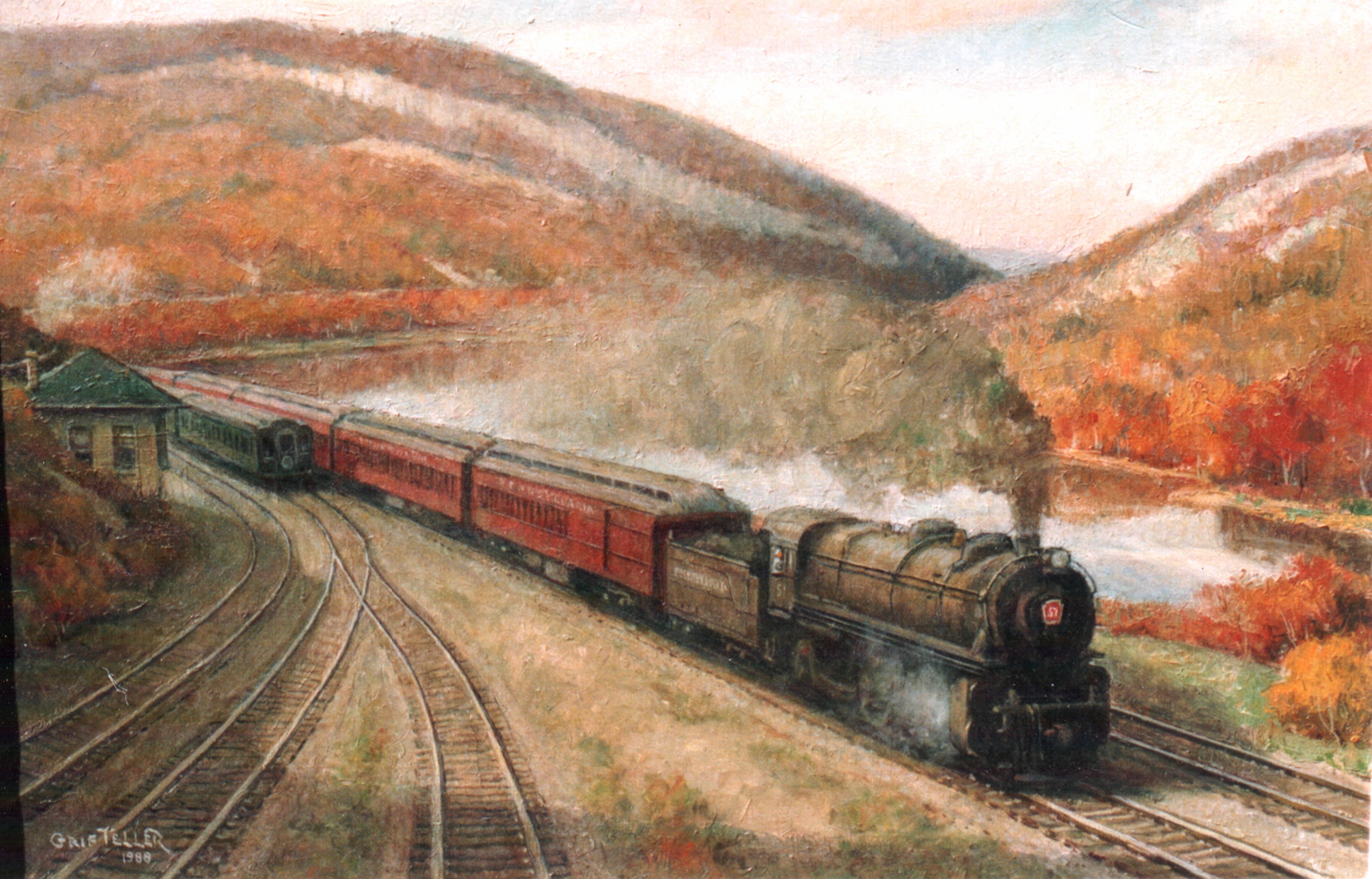 3582x2294 New Page 1 - Famous Train Painting
