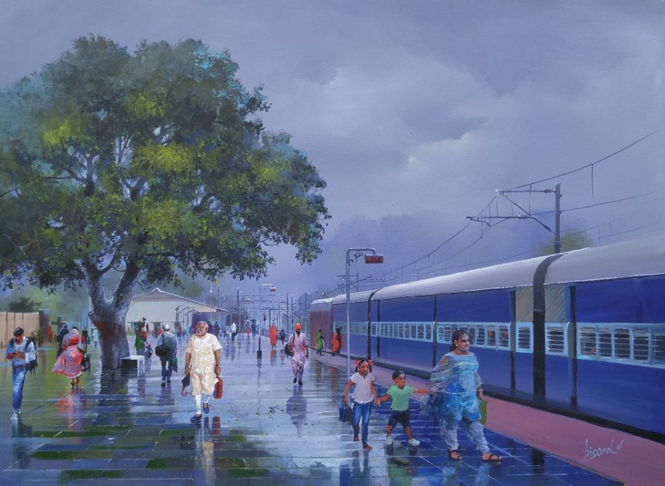 960x702 An Interview With Bijay Biswal Of Odisha Famous For His Train - Famous Train Painting