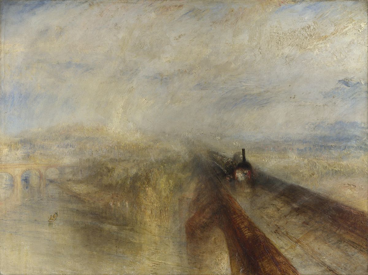 1200x896 Rain, Steam And Speed The Great Western Railway - Famous Train Painting