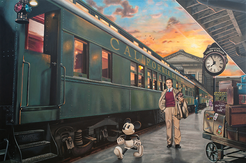 845x562 Ronnie Mcdowell - Famous Train Painting