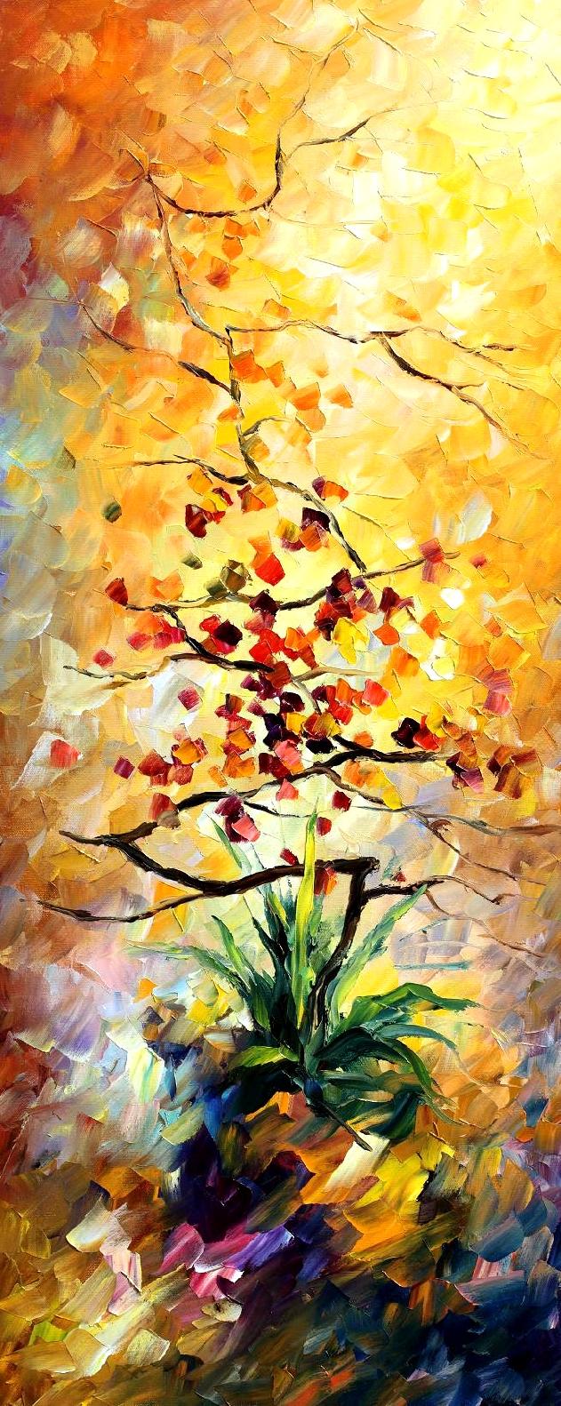 631x1582 Tree Palette Knife Oil Painting On Canvas By Leonid Afremov - Famous Tree Painting