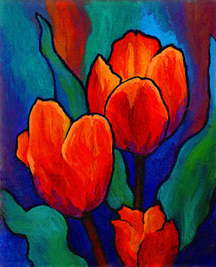243x300 Tulips Paintings Fine Art America - Famous Tulip Painting