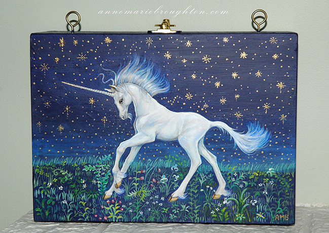 649x460 Original Unicorn Art Anne Marie Broughton - Famous Unicorn Painting
