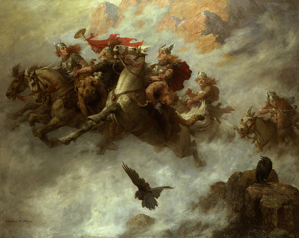 600x478 The Ride Of The Valkyries Coffee Mug For Sale By William T Maud - Famous Valkyrie Painting