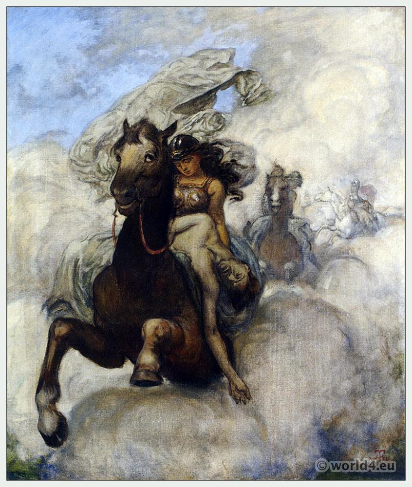 846x1000 Costume Design For The Ring Cycle By Richard Wagner. Costume History - Famous Valkyrie Painting