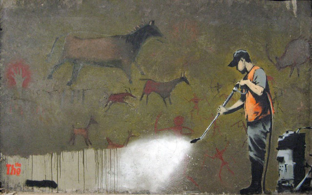 639x400 Banksy Most Important Art Theartstory - Famous Vietnam Wall Painting