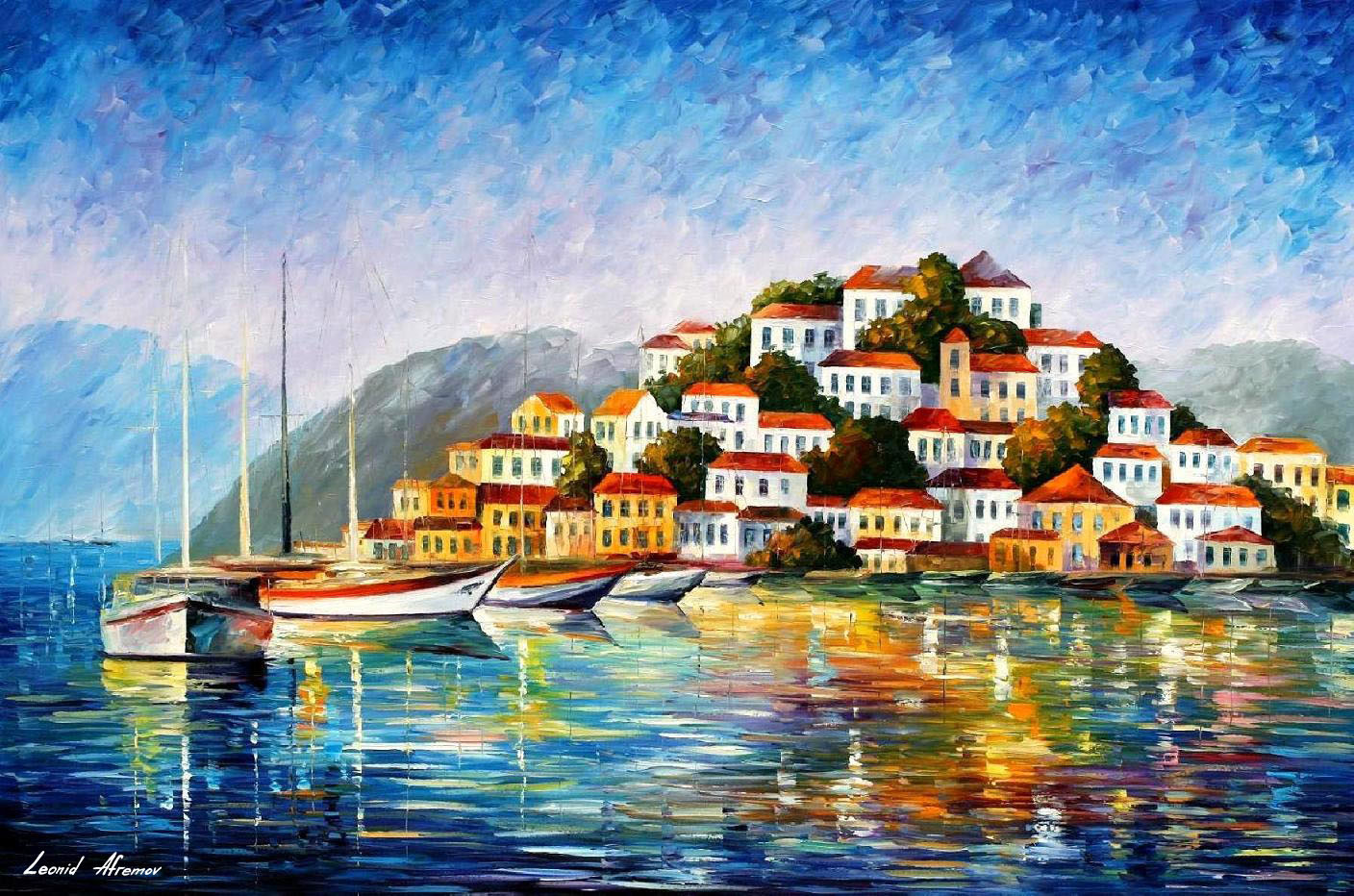 1408x932 Leonid Afremov, Oil On Canvas, Palette Knife, Buy Original - Famous Water Painting