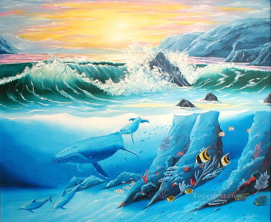 900x736 Seabed World Paintings For Sale - Famous Whale Painting
