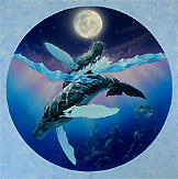 162x163 Leading Enviromental Artist Whale Art, Dolphin Paintings - Famous Whale Painting
