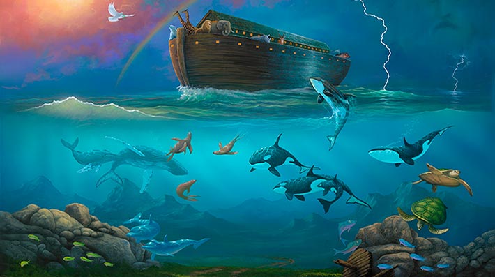 710x397 Artist David Miller's Official Website, Beach Paintings - Famous Whale Painting