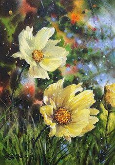 236x339 Pink Poppies And The Thing For Which I Shall Be Famous - Famous Yellow Flower Painting