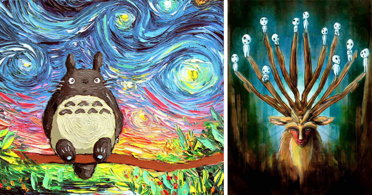 1200x630 Studio Ghibli Inspired Paintings That Will Spirit You Away - Fan Art Painting