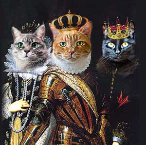 300x298 Pet Renaissance Pet Pet Portraits - Fancy Cat Painting