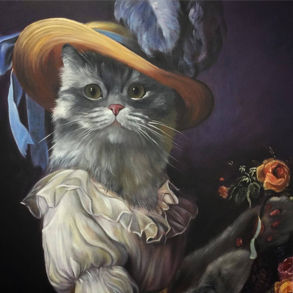 1024x1024 Splendid Owners And Their Splendid Beasts Fancy Cats - Fancy Cat Painting
