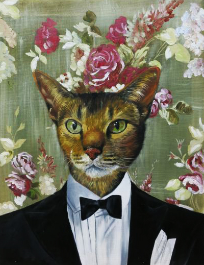 Fancy Cat Painting at PaintingValley.com | Explore collection of Fancy ...