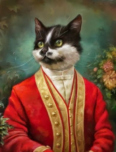 Fancy Cat Painting at PaintingValley.com | Explore collection of Fancy ...