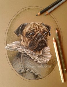 236x306 Custom Pet Portrait Commission Gift Dogs Dog Art - Fancy Dog Painting