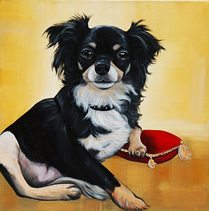 297x300 Fancy Dog Paintings Fine Art America - Fancy Dog Painting