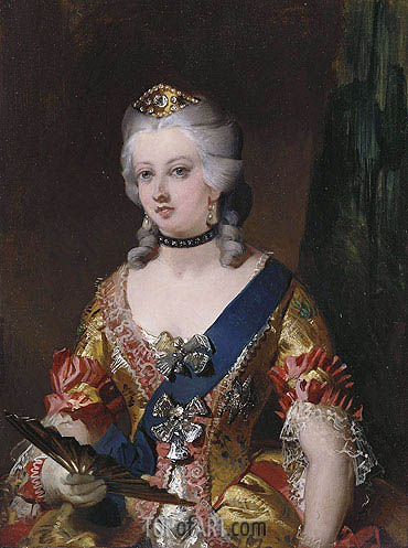 370x497 Queen Victoria In Fancy Dress Landseer Painting Reproduction - Fancy Painting