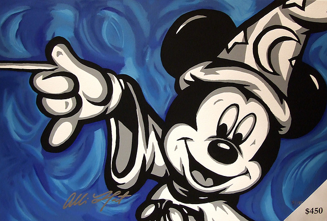 640x432 Ipernity Fantasia Sorcerer Mickey Mouse Painting In The Disney - Fantasia Painting
