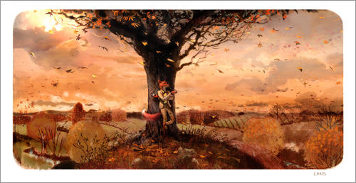 500x258 Chris Appelhans - Fantastic Mr Fox Painting