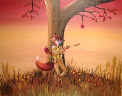 409x320 Painting Amp Collage Workshop Fantastic Mr. Fox (7 12yrs - Fantastic Mr Fox Painting