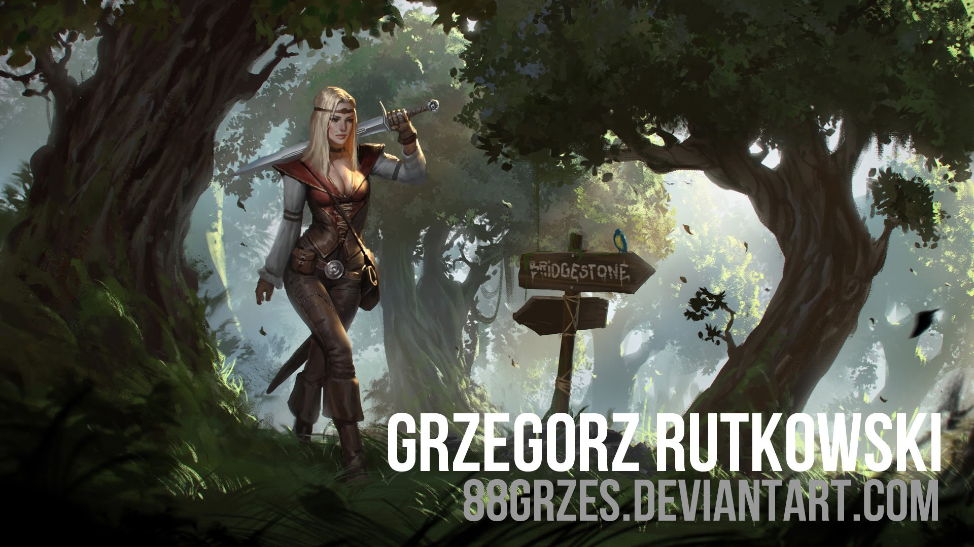 1920x1080 Fantasy Digital Painting By Grzegorz Rutkowski (88grzes) - Fantasy Digital Painting