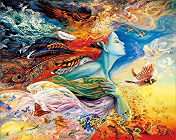 355x283 Zhenc 5d Diy Full Square Diamond Painting Drawing - Fantasy Fairy Painting