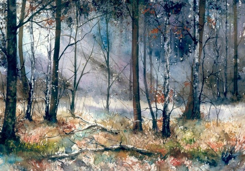 800x558 Malgorzata Szczecinska Painting Fantasy Forest - Fantasy Forest Painting
