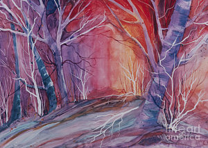 300x213 Fantasy Forest Painting By Pati Pelz - Fantasy Forest Painting
