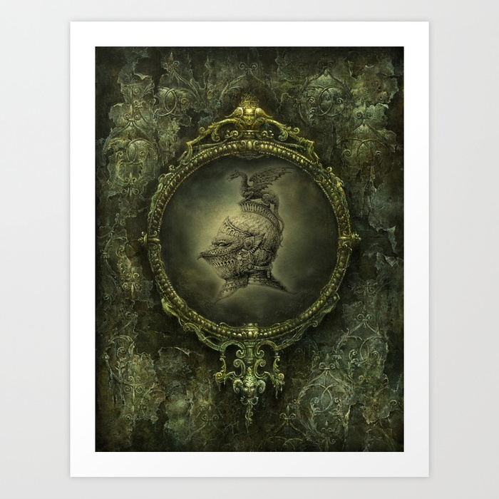 700x700 Knight Fantasy Art Print By Fantasyartdesigns Society6 - Fantasy Knight Painting