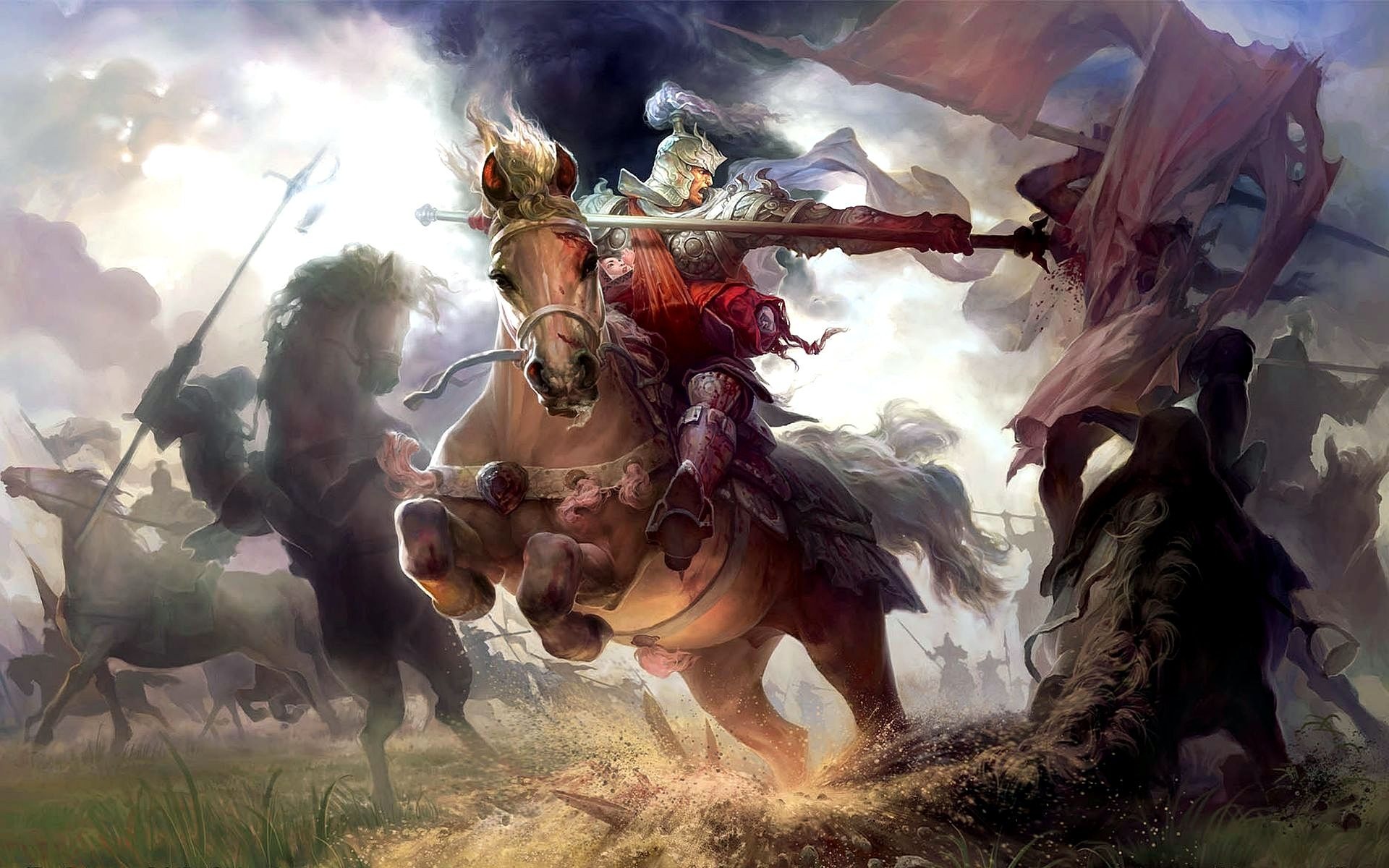 1920x1200 Download Wallpaper - Fantasy Knight Painting